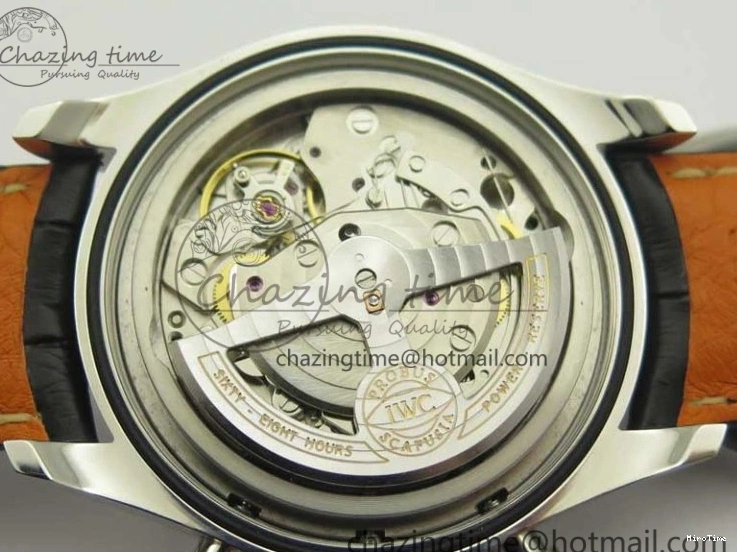 MIROTIME 0516 Portuguese Chrono SS ZF 1:1 Best Edition Gray Dial SS On Black Leather Strap A ZipUp 7215